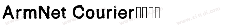 ArmNet Courier字体转换